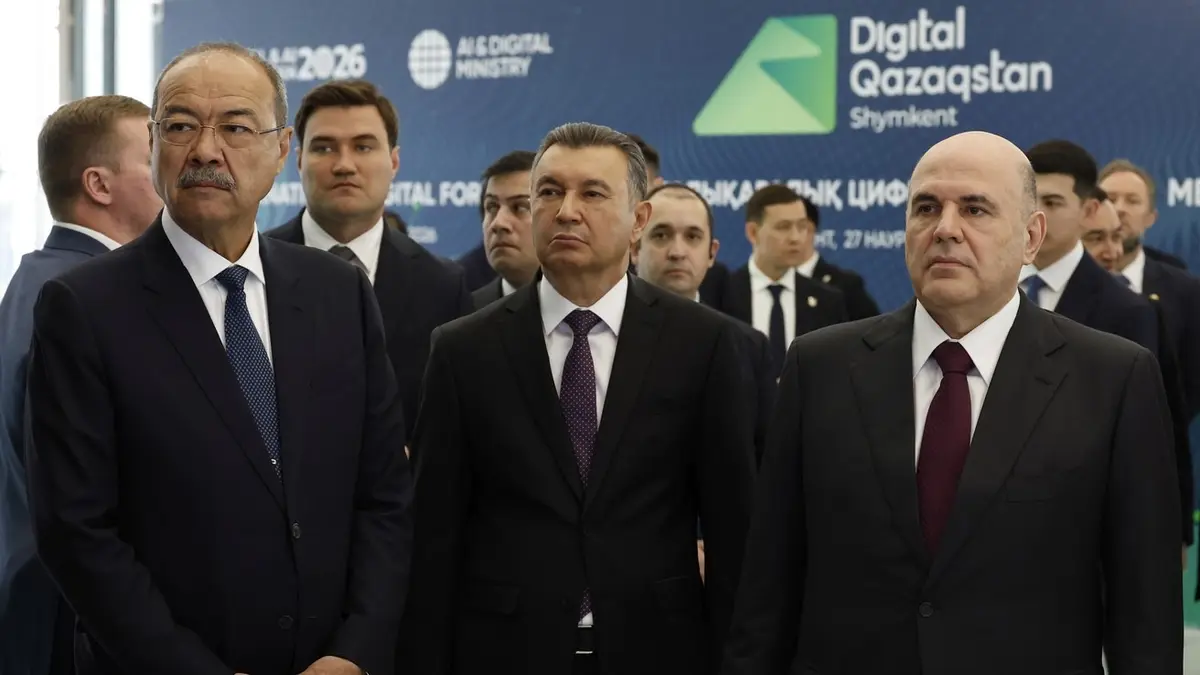 Abdulla Aripov at the Digital Qazaqstan 2026 forum in Shymkent