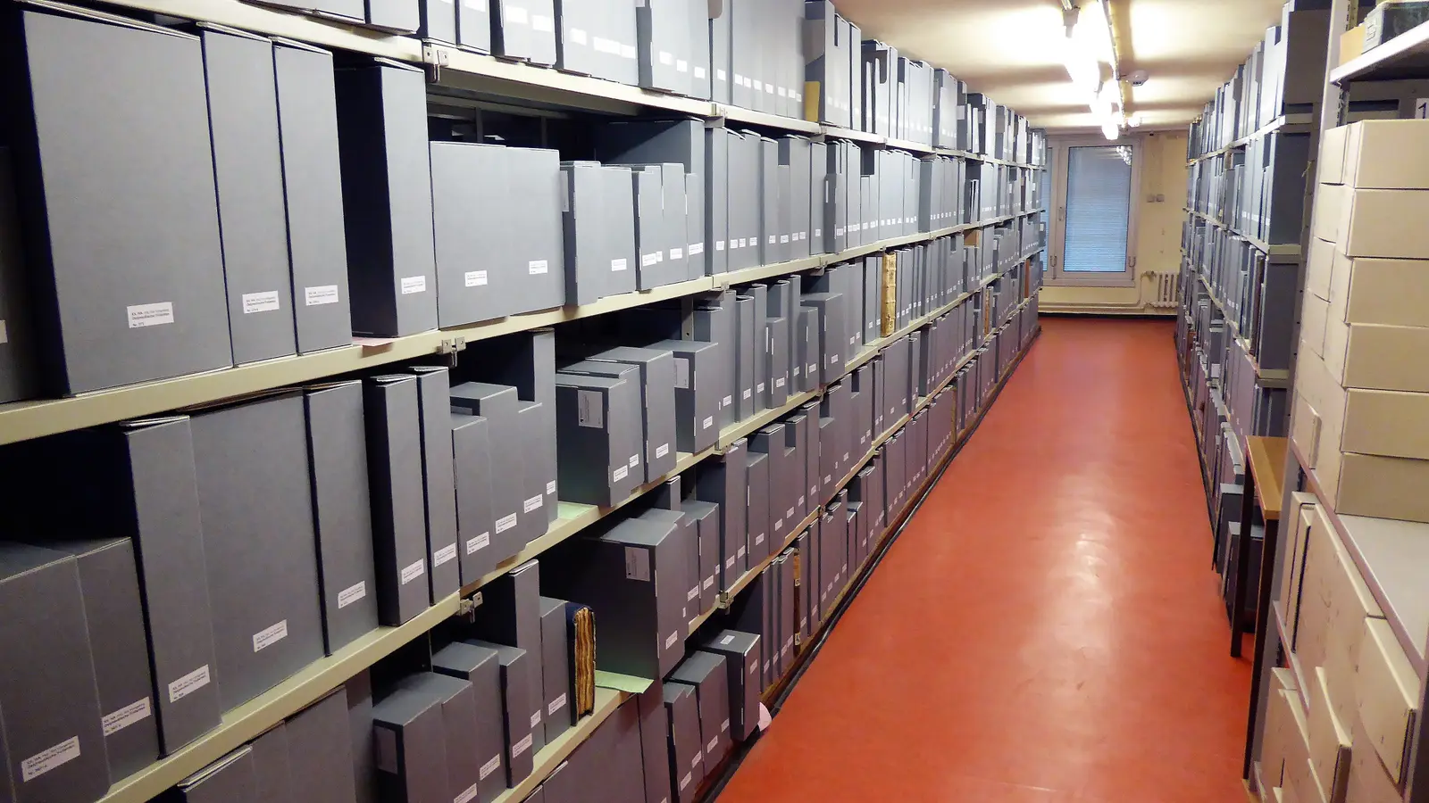 Storage room at the Secret State Archives of the Prussian Cultural Heritage Foundation in Berlin