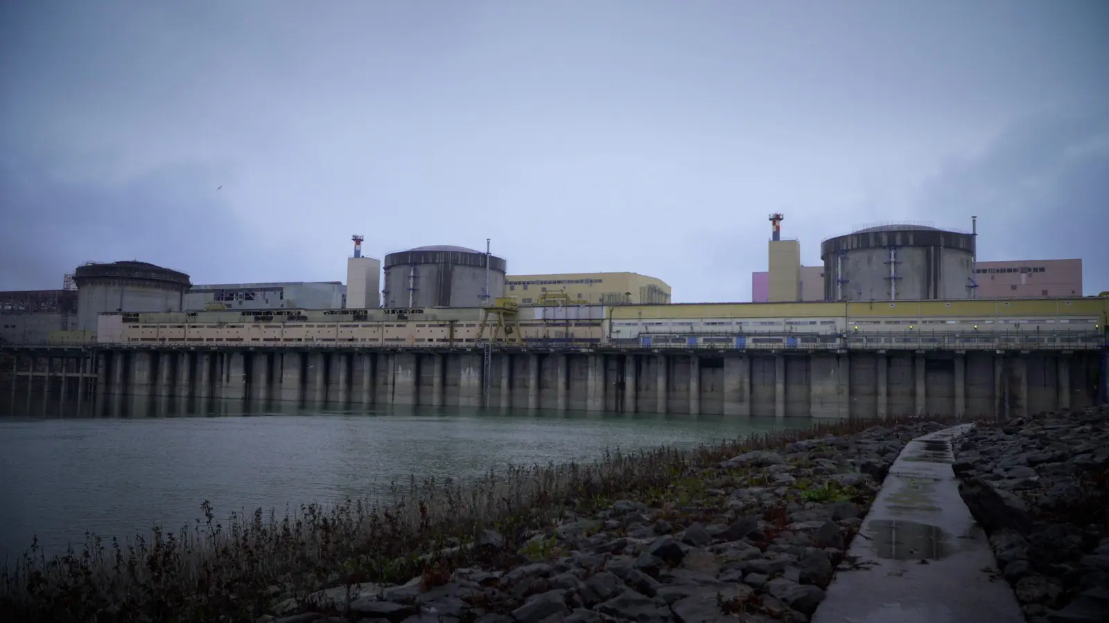 The Cernavodă nuclear power plant on the Danube in Romania