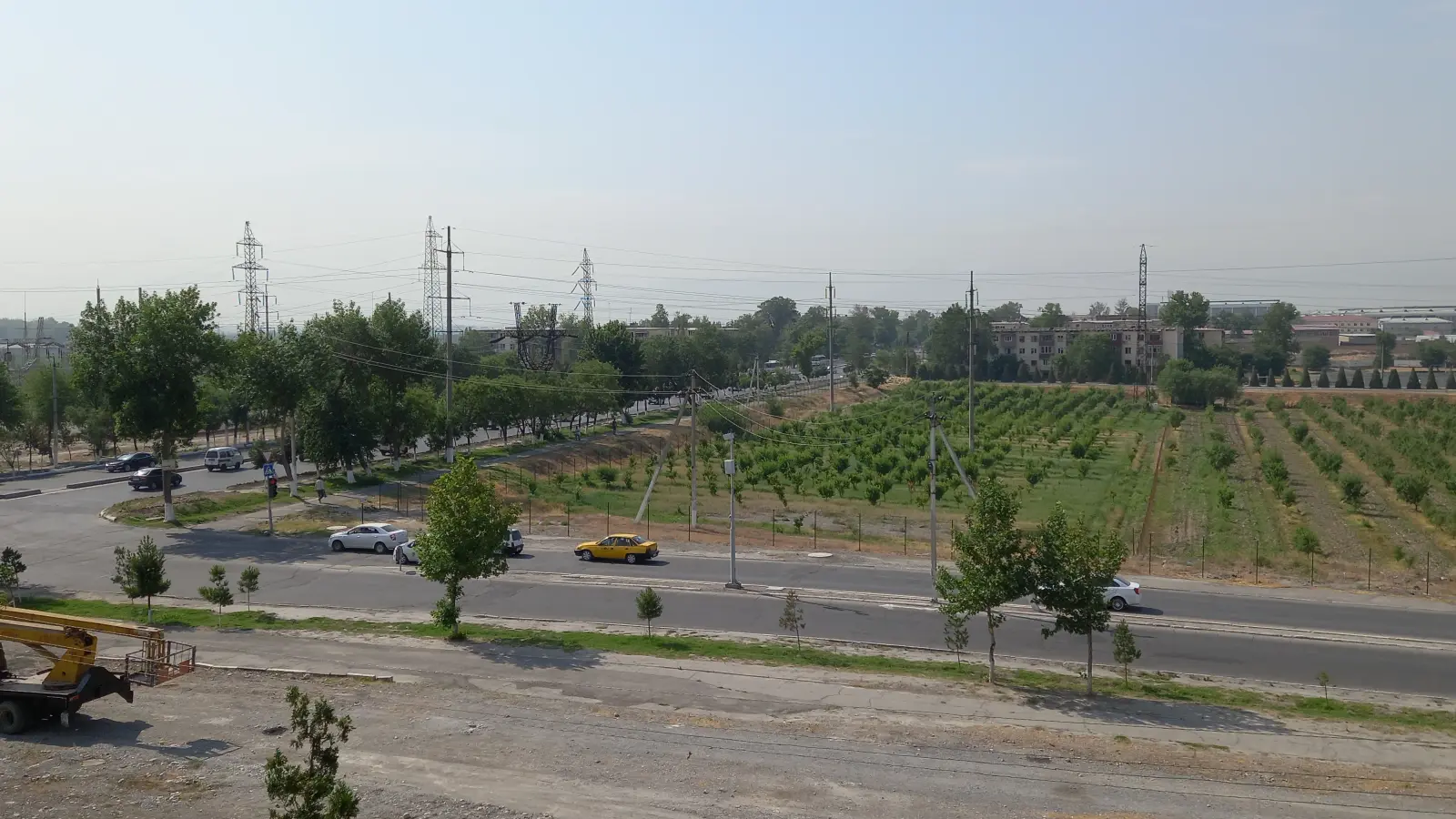 Power transmission lines in Fergana
