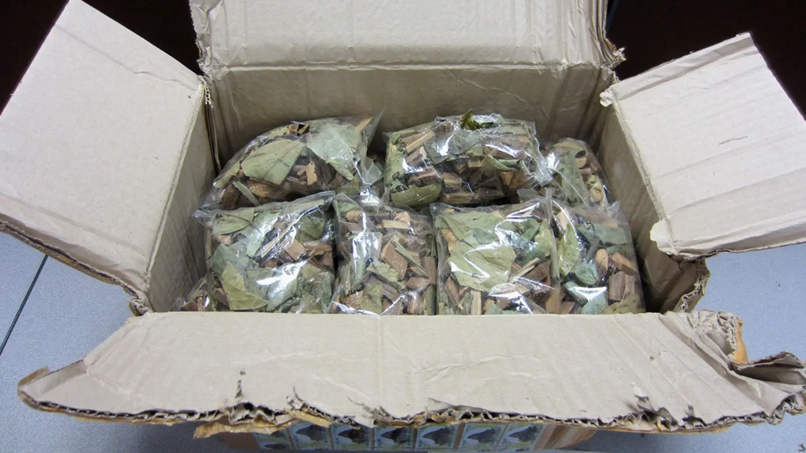 Bags of material in which opium was found during a separate seizure, illustrative image