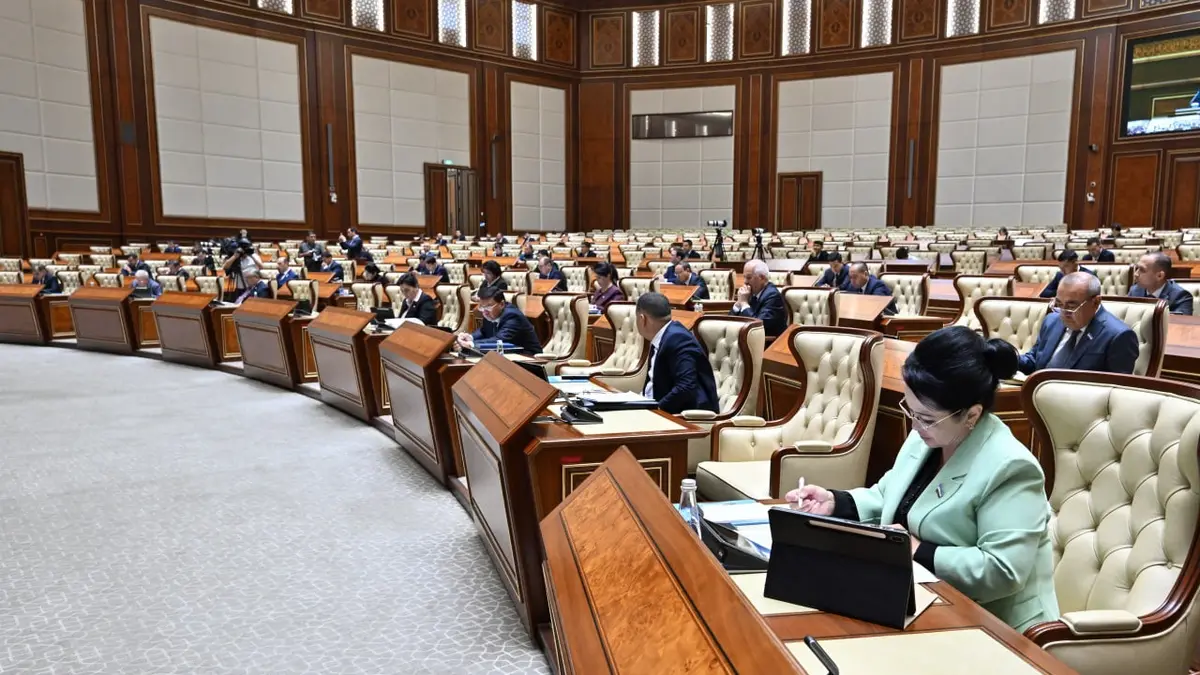 A plenary session of the Senate of Uzbekistan