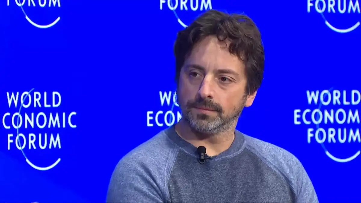 Sergey Brin during a public discussion