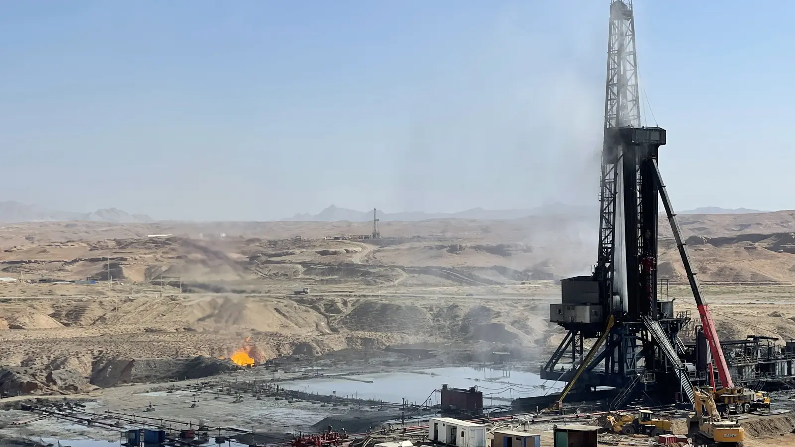 A drilling rig at Uzbekistan’s M-25 gas field