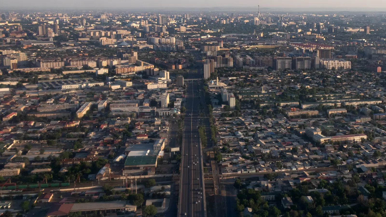 Panoramic view of Tashkent in clear weather