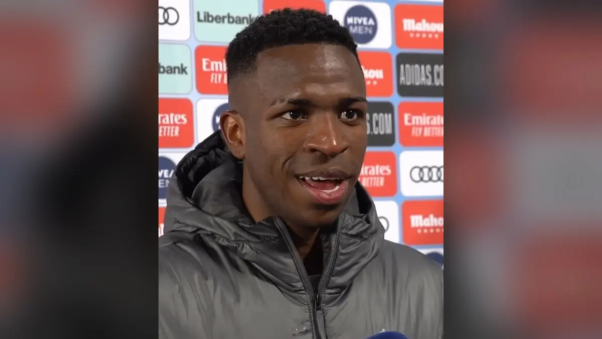 Vinicius Junior after a Real Madrid match