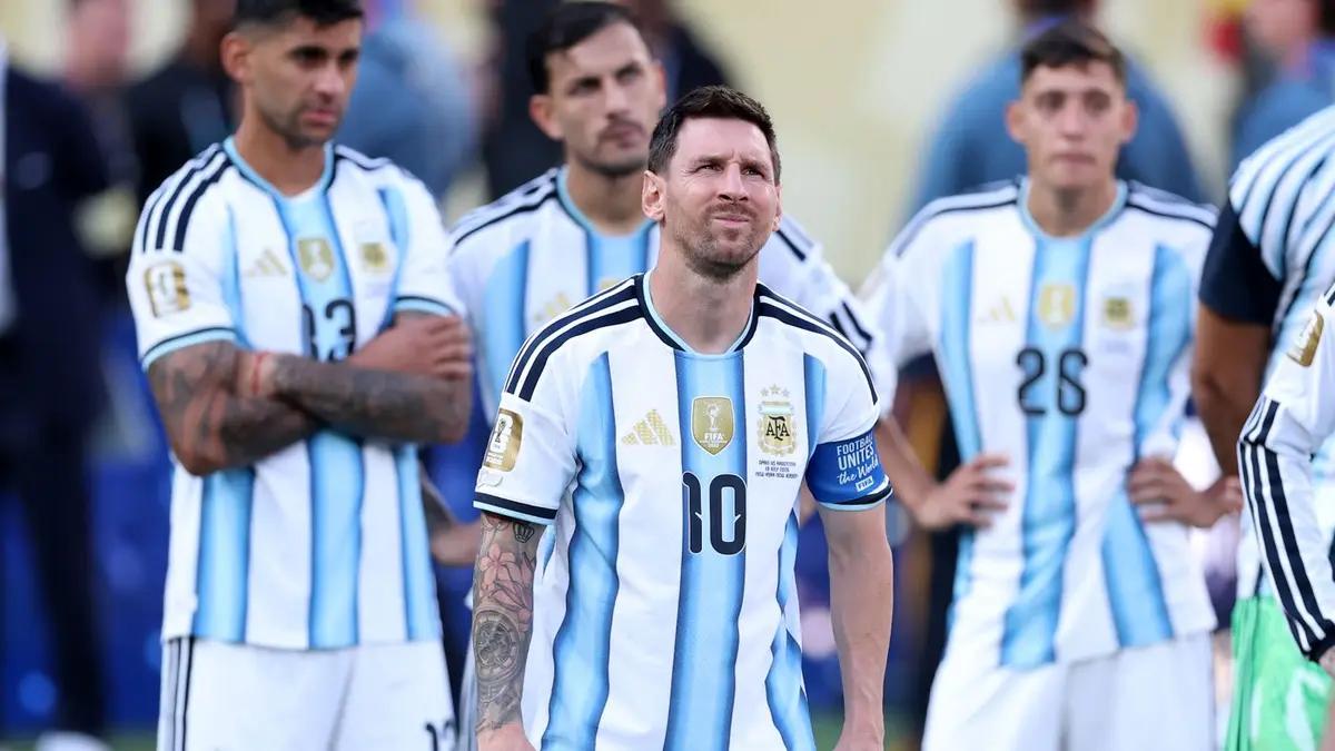 The final match of the World Cup between the national teams of Spain and Argentina