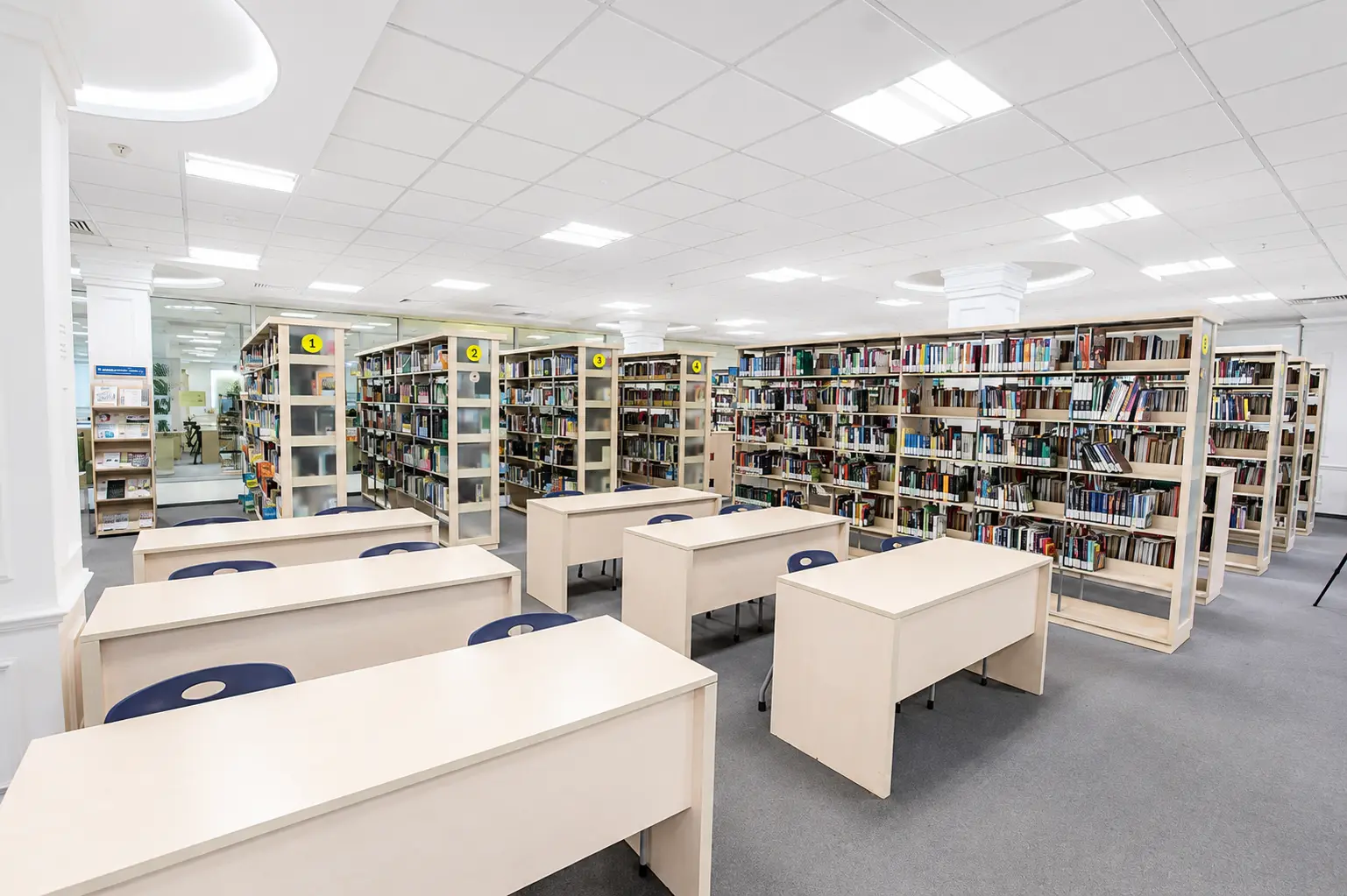 A library reading room in Uzbekistan