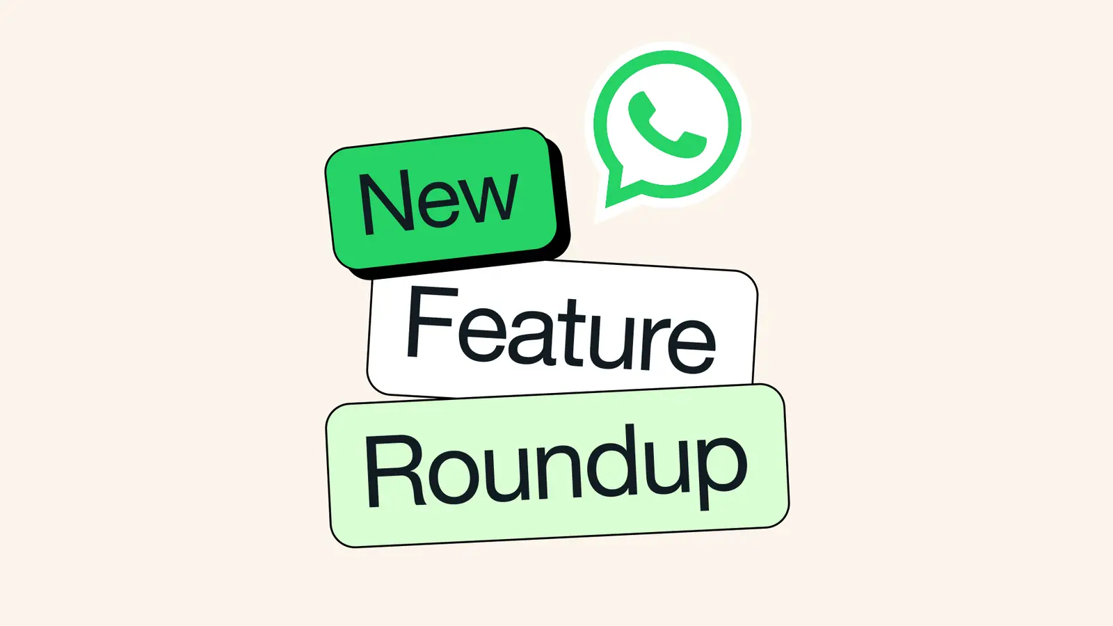Official WhatsApp illustration for its new feature roundup