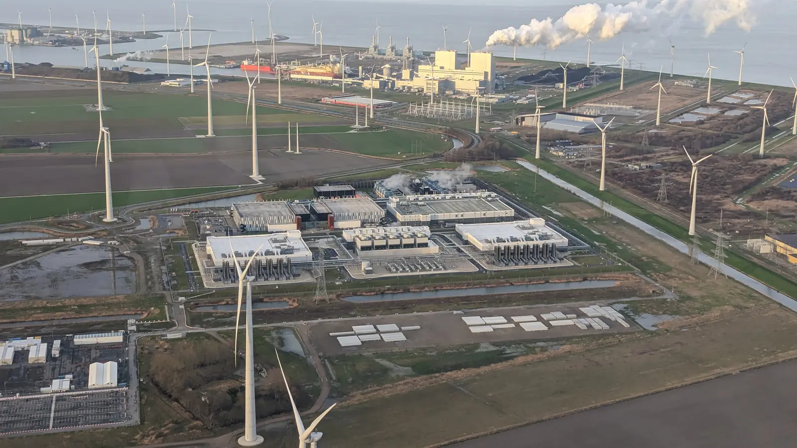 Google data center in Eemshaven, the Netherlands, illustrative photo