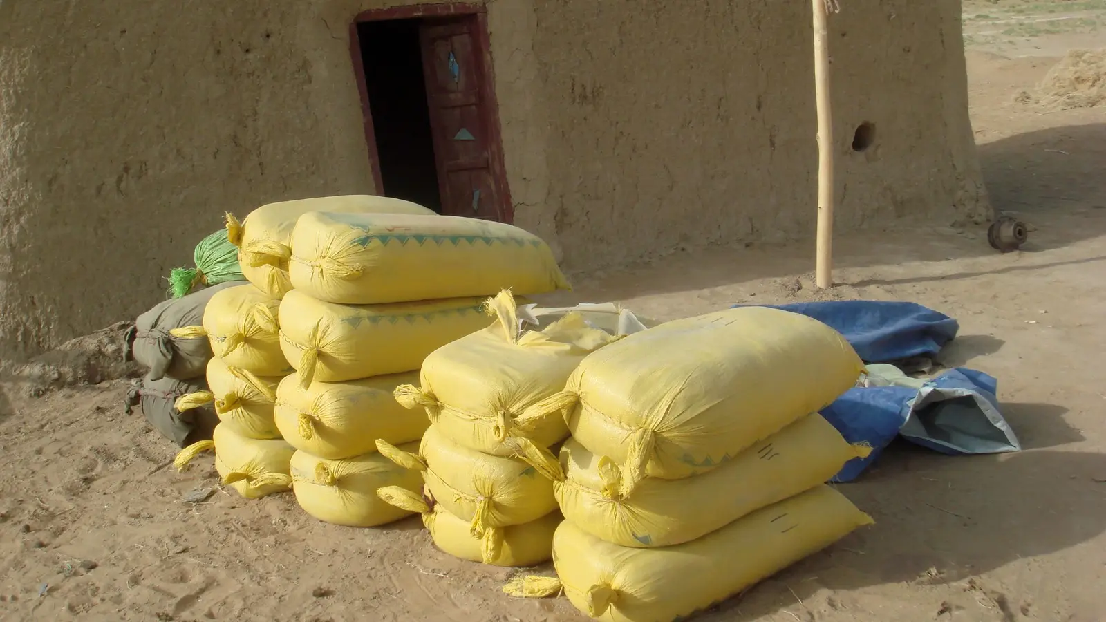 Packages of hashish seized during an operation in Afghanistan, archival illustrative photo